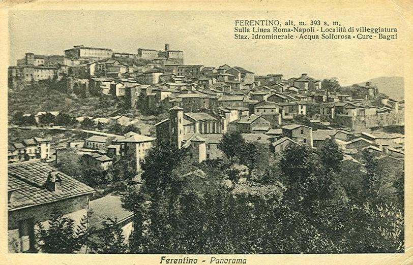 cartolina panorama ferentino